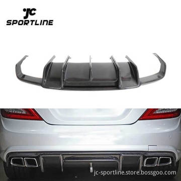 Carbon Fiber Rear Bumper Lip Diffuser for Benz CLS350 CLS63 AMG 2012-2018